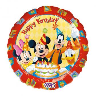 Ballon en aluminium "Anniversaire avec Mickey et ses amis" 43 cm
