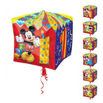 Ballon en aluminium "Anniversaire de Mickey Mouse" 38 cm
