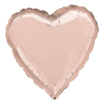 Ballon en aluminium "Coeur Rose" 43 cm