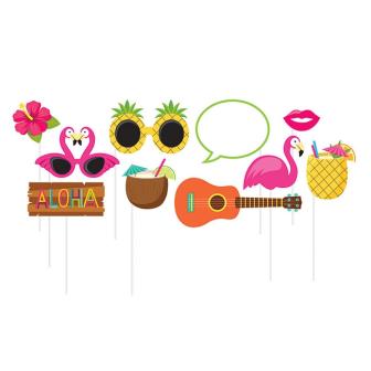 10 accessoires photo "Luau Party" 