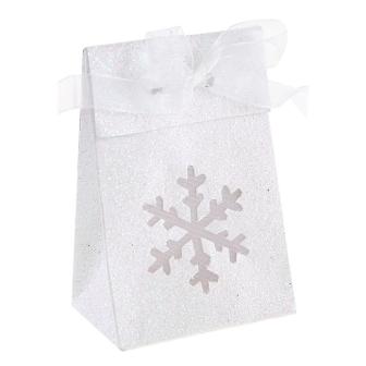 Boîtes cadeaux "Paillettes et flocons de neige" 4 pcs.