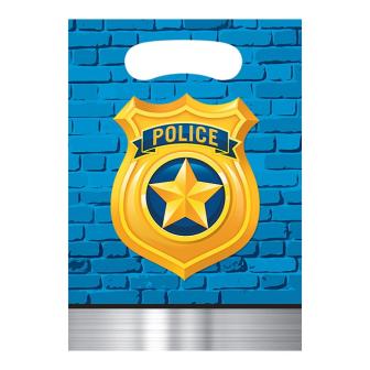 8 Pochettes cadeau "Police cool" 