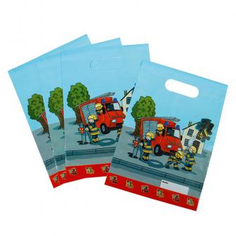 8 pochettes cadeaux "Pompiers rapides" 