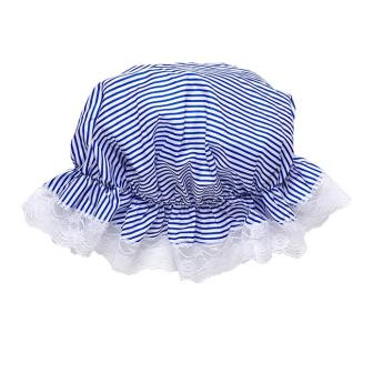 Bonnet de nuit rayé - bleu-blanc