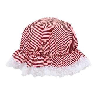 Bonnet de nuit rayé - rouge-blanc