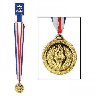 Médaille brillante "Champion" - doré