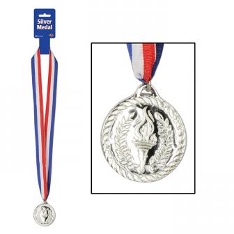 Médaille brillante "Champion" - argenté