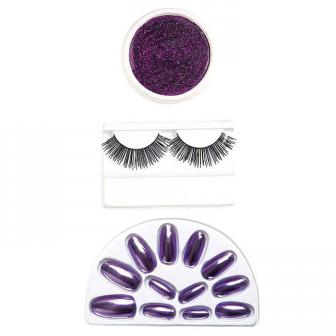 Kit de styling glamour "Party Girl" 15 pcs. - lilas