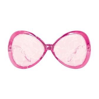 Lunettes de soirée "Glamour" avec dentelle - rose vif