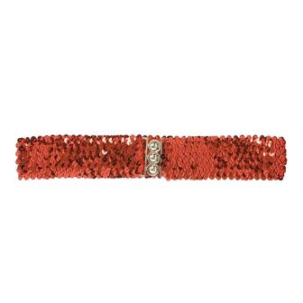 Ceinture de paillettes - rouge