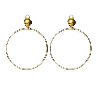 Boucles d'oreille dorées "Créole" 2 pcs.