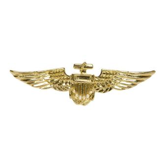 Broche dorée "Pilote"