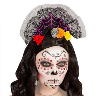 Serre-tête "Dia de los Muertos multicolore"