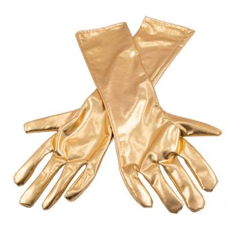 Gants "Brillance élégante" 40 cm - doré