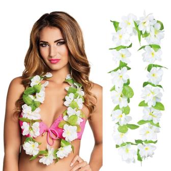 Collier de fleurs hawaien "Jasmin" 