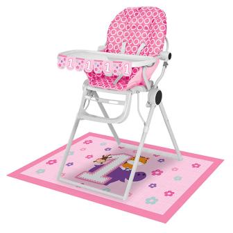 Set de déco chaise haute "Jungle girl 1. anniversaire" 2 pcs