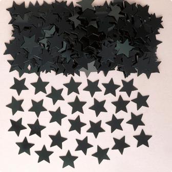 Confettis "Étoiles unicolores" 14 g - noir