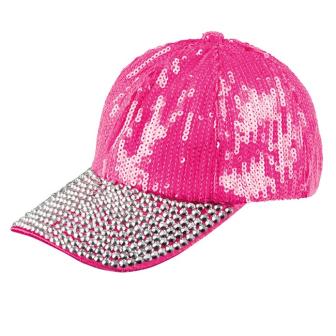 Casquette "Bling-Bling" - rose vif