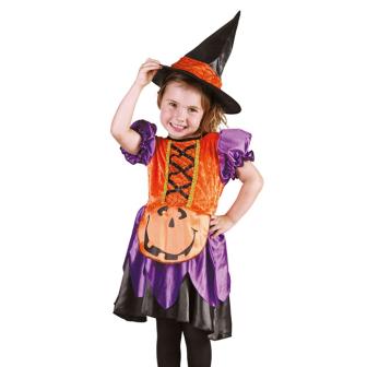 Costume pour enfant "Sorcière citrouille" 2 pcs.