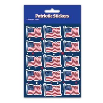 4 planches de petits autocollants "Drapeau US  - Star & Stripes"