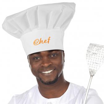 Toque de cuisinier "Chef cuistot" 59 cm