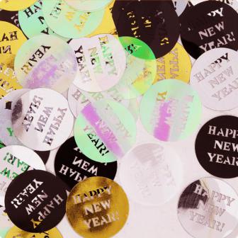 Confettis ronds "Happy New Year" 14 g 