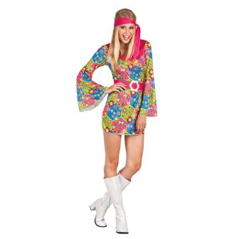 Costume "Flower Power Hippie Party" 3 pcs.