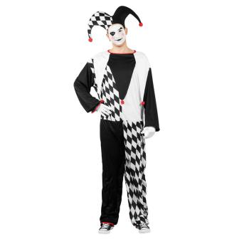 costume "Arlequin blanc-noir" 2 pcs.