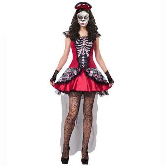 Costume "Mujer Dia de los Muertos" 3-pcs. 