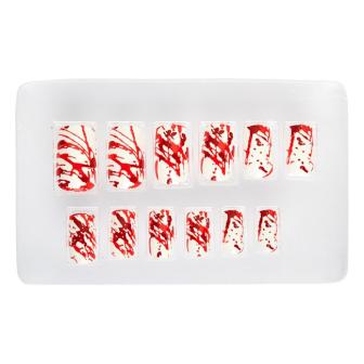 Ongles en plastique "Bain de sang" 12-pcs.