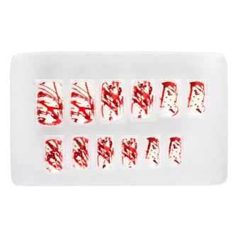 Ongles en plastique "Bain de sang" 12-pcs.