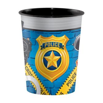 Gobelet en plastique "Police cool" 473 ml