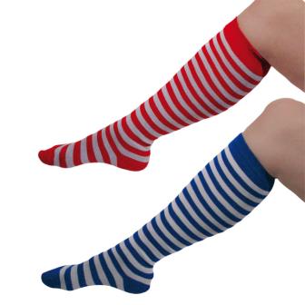 Chaussettes mi-longues "Rayures en folie"