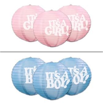 Lampions "It's a baby" 3 pcs