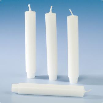 4 bougies blanches pour lampion 