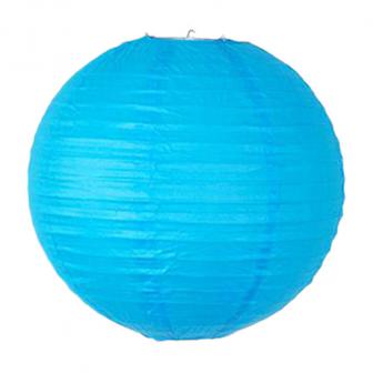 Gros lampion unicolore - 45 cm - bleu