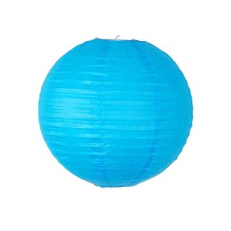 Gros lampion unicolore - 35 cm - bleu