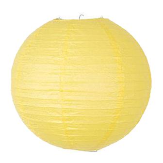 Gros lampion unicolore - 45 cm - jaune