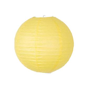 Gros lampion unicolore - 35 cm - jaune