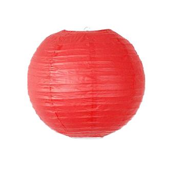 Gros lampion unicolore - 35 cm - rouge