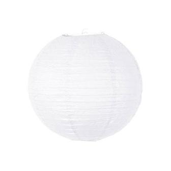 Gros lampion unicolore - 35 cm - blanc