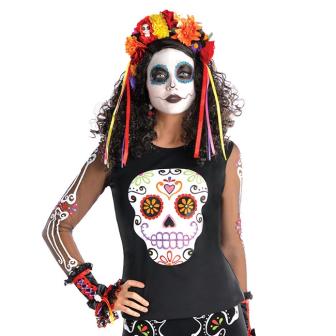 Tee-shirt à manches longues "Dia de los Muertos"