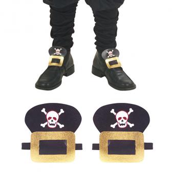 Boucles de chaussures faux cuir "Pirate"