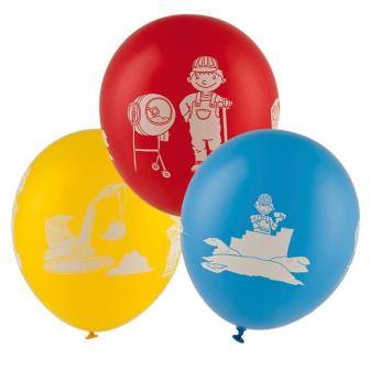 5 Ballons de baudruche "Sur le chantier" 