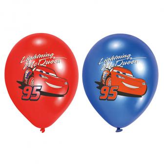 6 ballons de baudruche "Cars - Flash McQueen"
