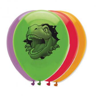 Ballons de baudruche "Dangereux dinosaures" 6 pcs.