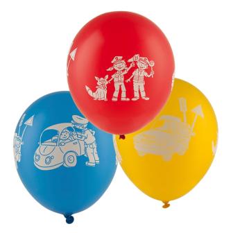 5 ballons "Police en action" 