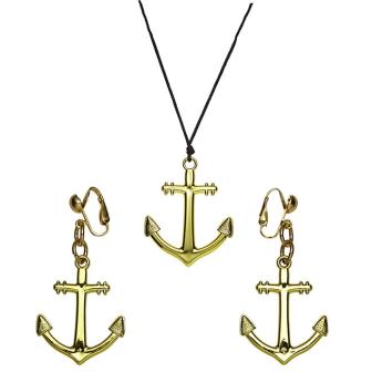 Set de bijoux maritimes "Ancre" 3 pcs