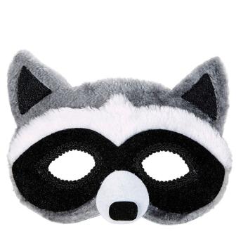 Masque en peluche "Raton-laveur"