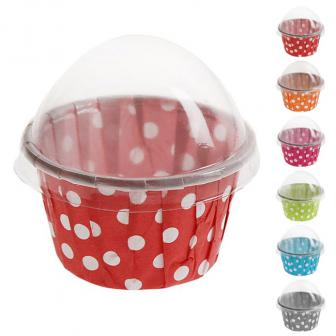 Mini caissettes à muffins "Polka Dots" 3 cm